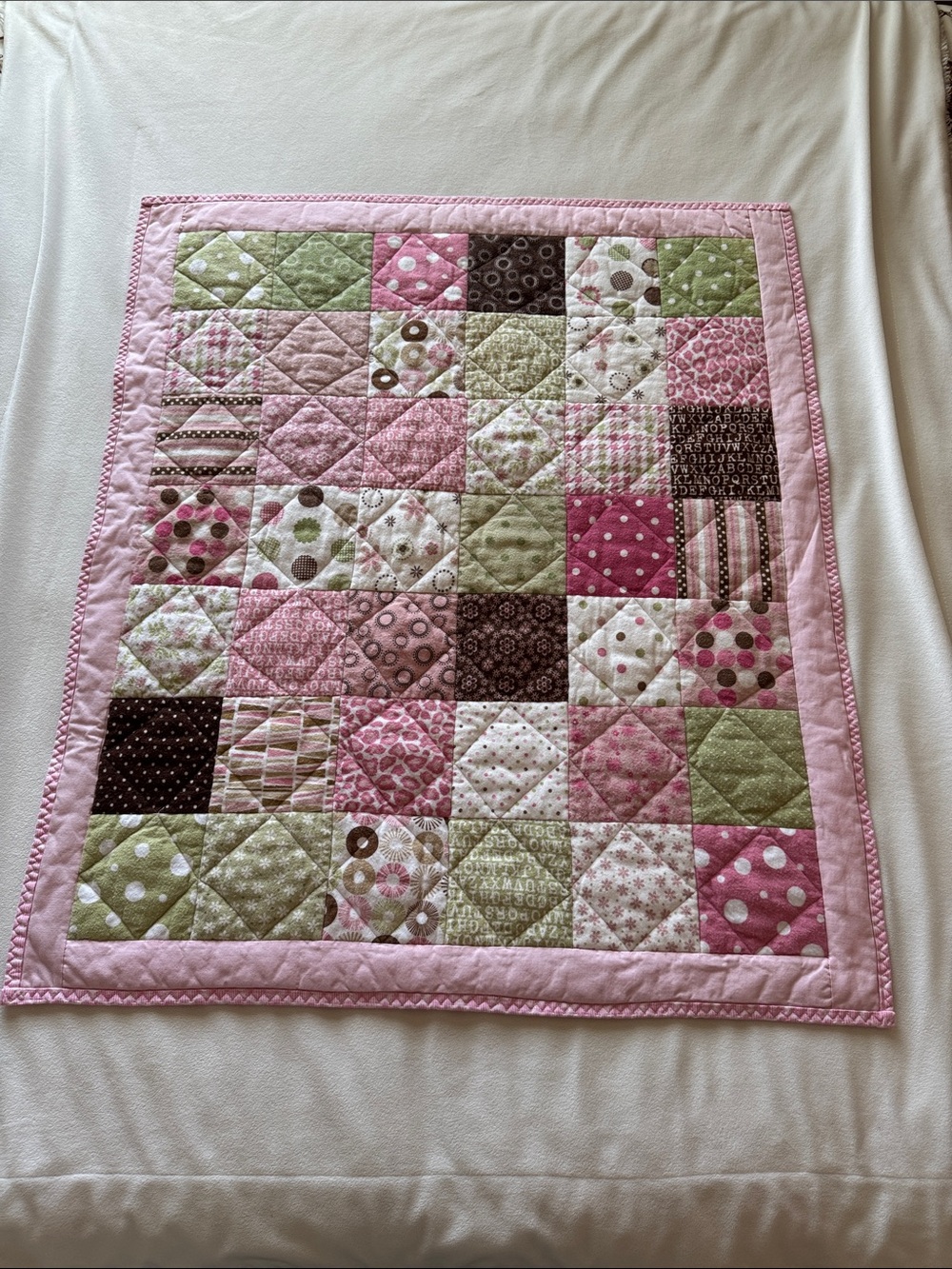 Handmade baby quilt